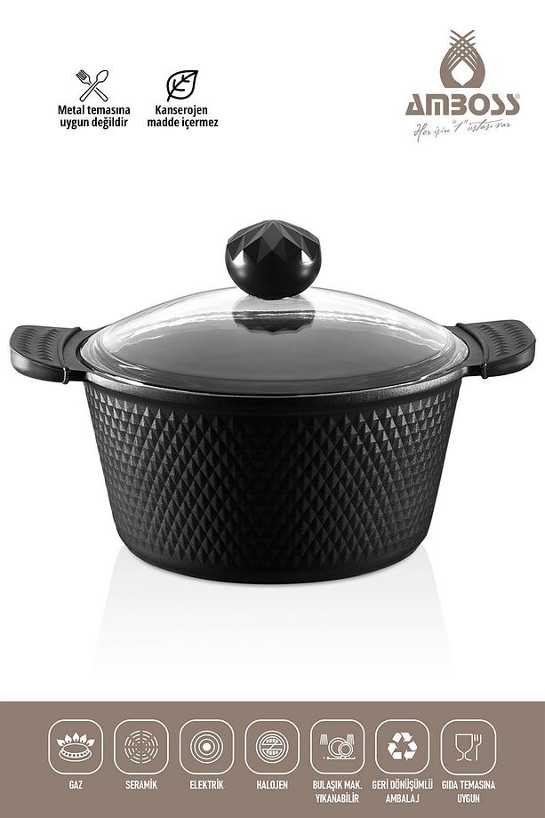 Kuvars Döküm Derin Tencere 20 Cm Mry707 - 3