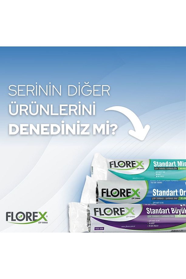 Standart Orta Boy Mavi Çöp Poşeti X 5 Rulo - 4