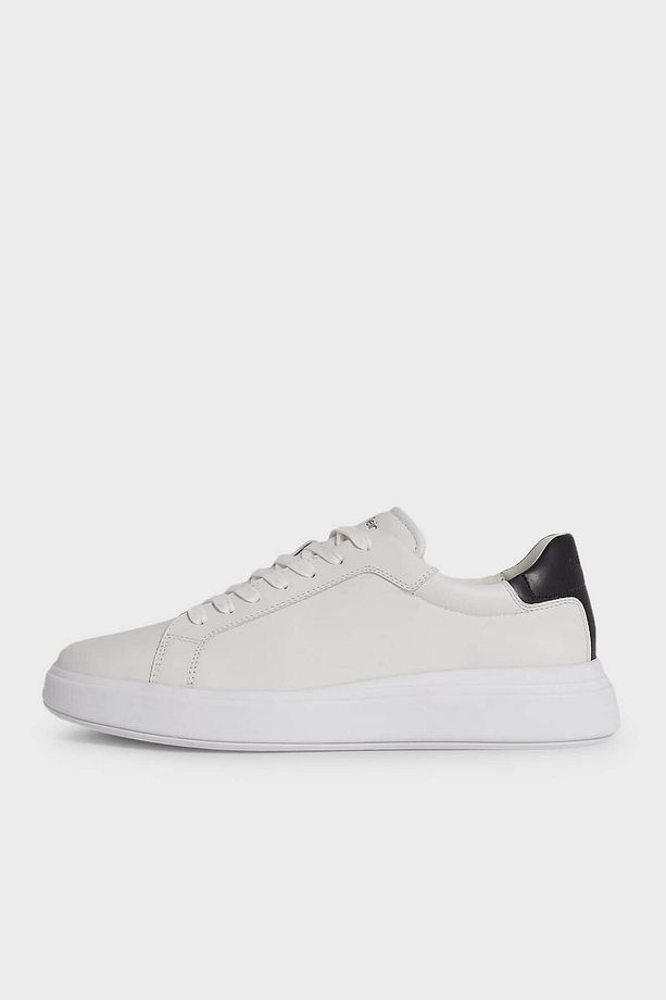Logolu Deri Sneaker Ayakkabı Hm0hm010160k9 Erkek Ayakkabı Hm0hm01016 0k9 - 2