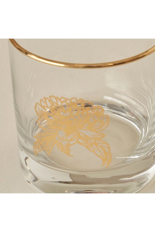 Şans Çiçekleri 4'lü Bardak Seti Gold (300 cc) - 2