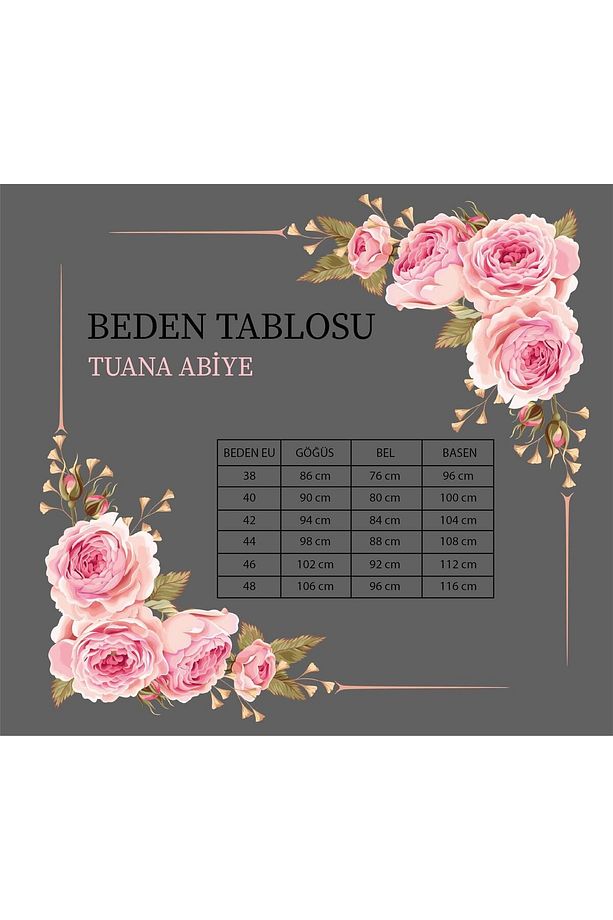 Aplik Işlemeli Kalem Tuana Tesettür Elbise Mürdüm - 5