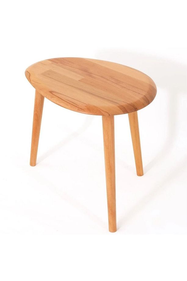 Masif Naturel Tekli Zigon Sehpa Set - 3
