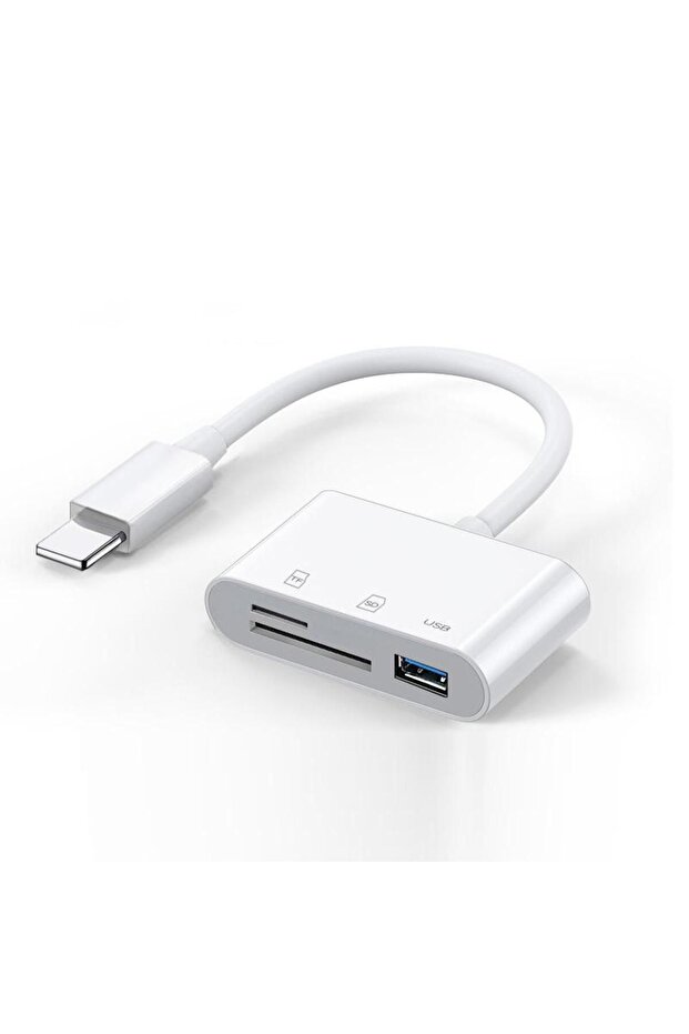 قارئ بطاقات من النوع C لهاتف MacBook والكمبيوتر اللوحي - متوافق مع USB/SD/TF - 2