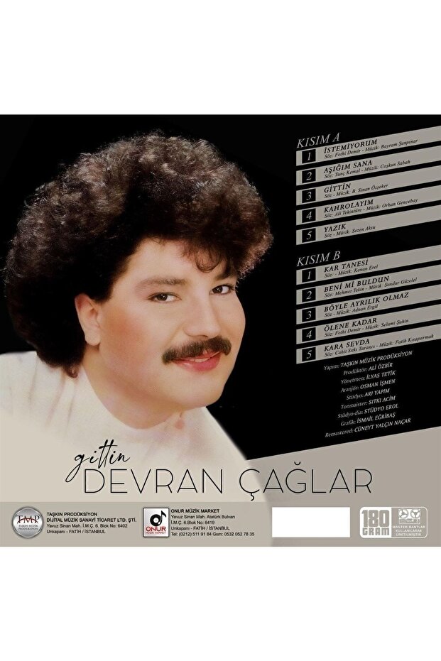 Devran Çağlar - Gittin (plak) - 1