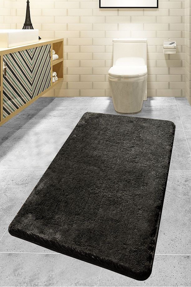 Havaı Füme 80x140 Cm Banyo Halısı Paspas Akrilik - 1