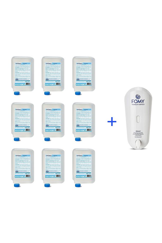 Standart Köpük Sabun Kartuş 9 Adet 1000 Ml + 1 Dispenser - 1
