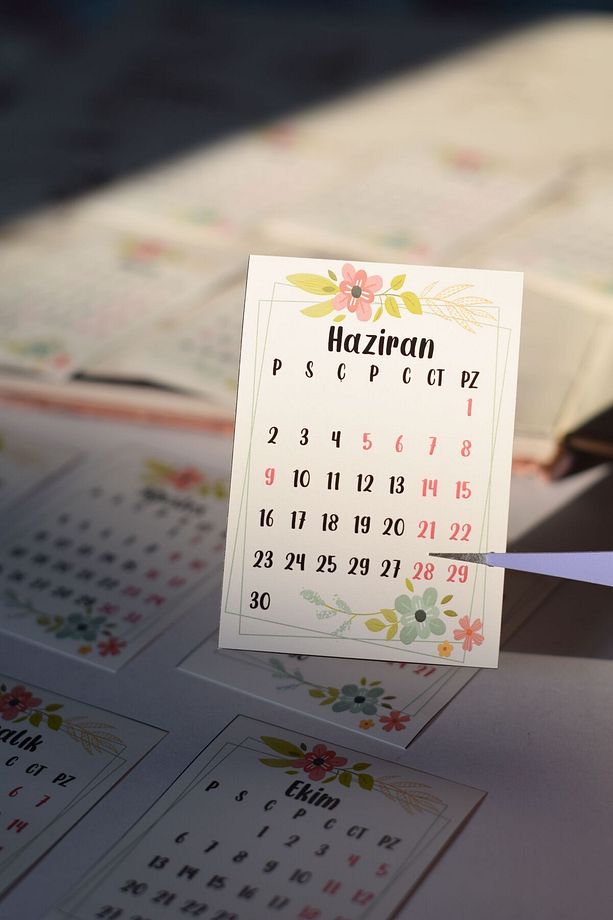 2025 Takvim *5 X 8 Cm* / Yapışkanlı Mini Takvim Planner Için - 1