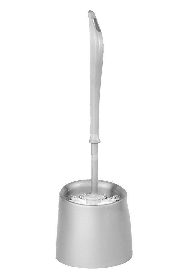 Economical Wc Toilet Brush Set with Container Bathroom Wc Brush Holder 36 cm Gray