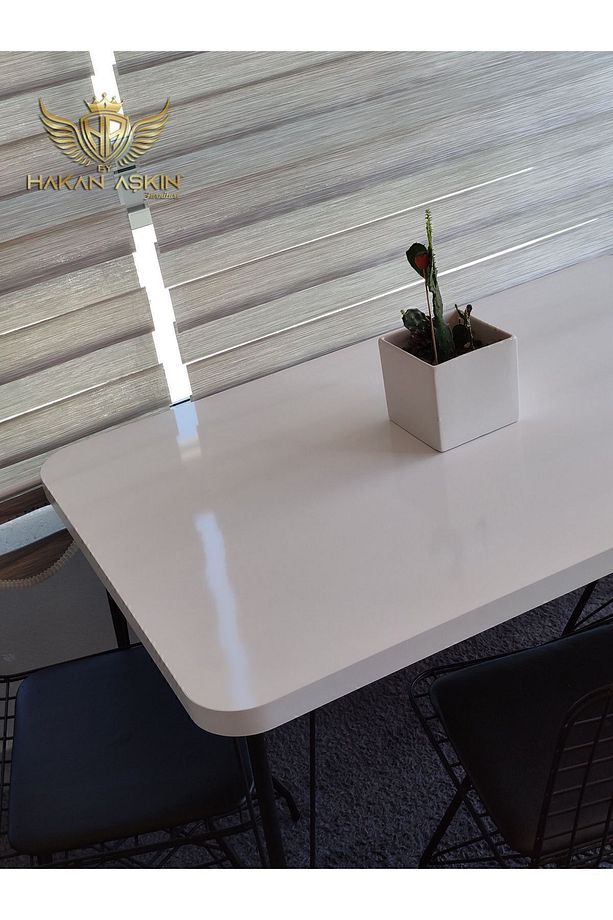 Metal Ayaklı 70x110 Cm Ve 70x120 Cm Kalınlıklı (TEK MASA)eclipse Balkon -çalışma -mutfak Masası - 8