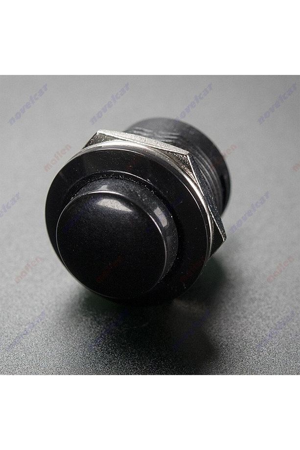 Aç/kapa Bas/çek Yaylı Siyah Buton Anahtar Tip20-s3219 1 Adet - 2
