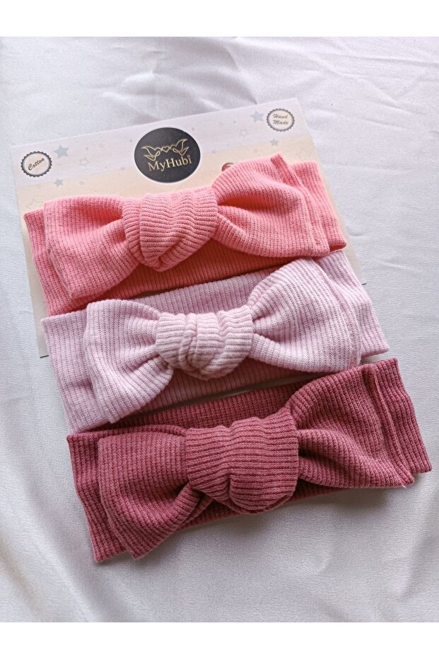 3-Piece Combination Handmade Baby Girl Bow Bandana