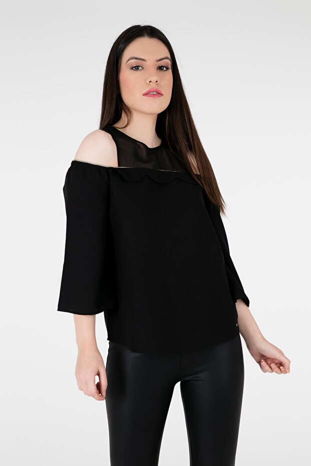 Kadın Siyah Bluz - 1