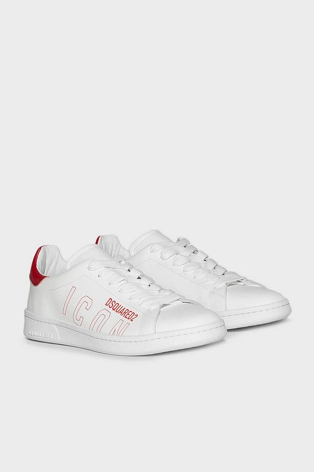 Logolu Hakiki Deri Sneaker Ayakkabı Erkek AYAKKABI SNM017501 502228 M244 - 3