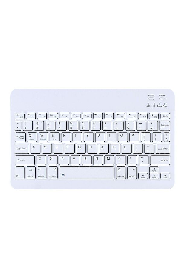 Tüm Cihazlara Uyumlu Akıllı Taşınabilir Şarj Edilebilir Kablosuz Bluetooth Klavye + Mause - 4