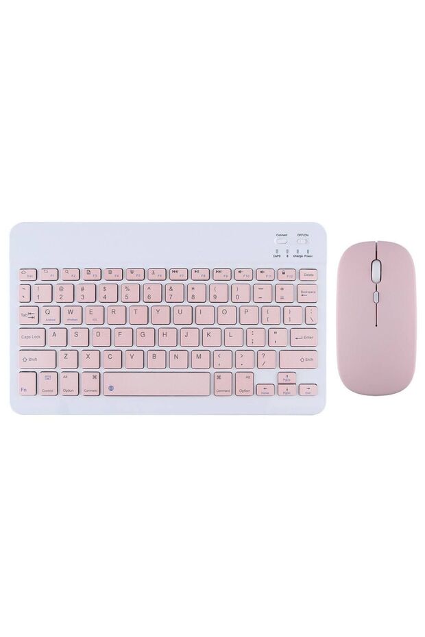 Ipad Mini 2 A1489 A1490 A1491 Uyumlu Kablosuz Bluetooth Klavye Mouse Set - 1