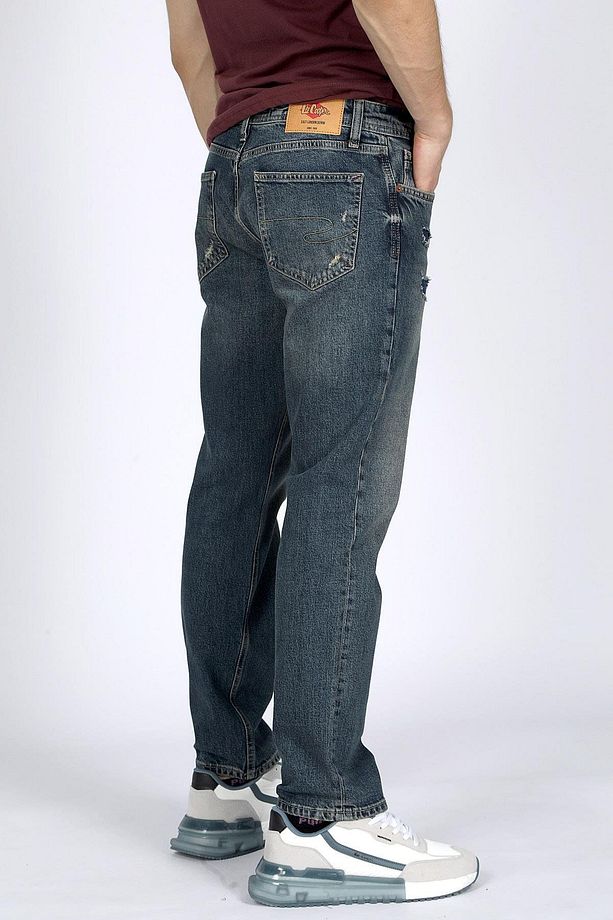 Normal Bel Slim Fit Erkek Denim Pantolon 242 LCM 121023 JAGGER POSEY DB MID - 4