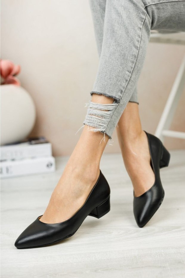 Black classic heels women's stiletto