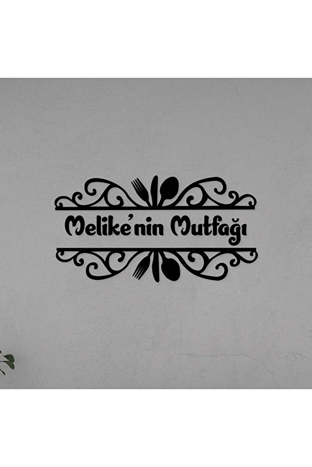 Kişiye Özel Mutfak Yazısı Ahşap Dekoratif Duvar Süsü - 2