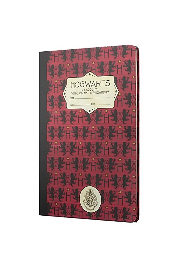 Harry Potter Hogwarts 80 Sheets Unlined Notebook - A5, 15X21 Mm, Gryffindor Concept - 1