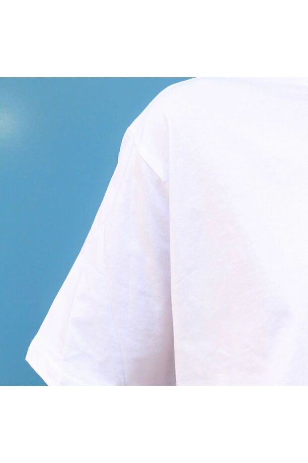 تي شيرت رجالي أساسي كبير الحجم برقبة دائرية - 3