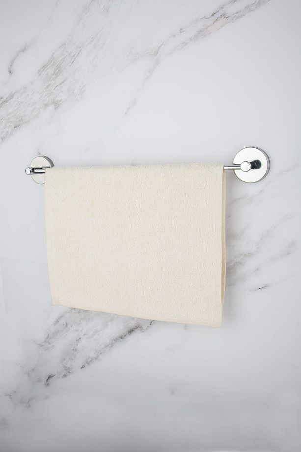 Krom Uzun Havluluk Açık Tuvalet Peçeteliği  2 Li Banyo Aksesuar Seti - 5