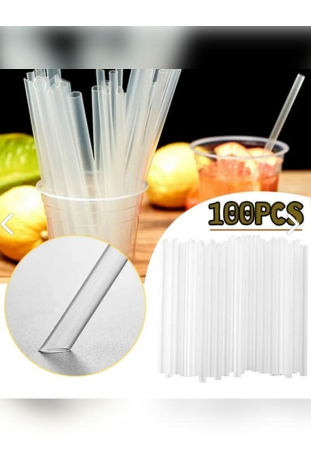 Bubble Tea Pipet 100lü 22 Cm Kalın Pipet - 4