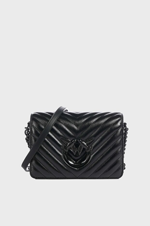 Pinko Leather Bag - Adjustable Chain Strap, Model100067 A1JE Z99B