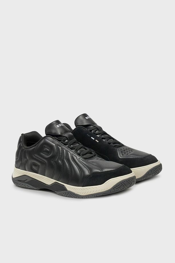 Hakiki Deri Logolu Sneaker Ayakkabı Erkek AYAKKABI 50523190 001 - 3