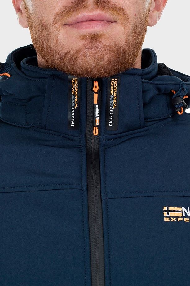 Rüzgara Ve Suya Dayanıklı Çıkarılabilir Kapüşonlu Softshell Mont Erkek Mont Take - 8