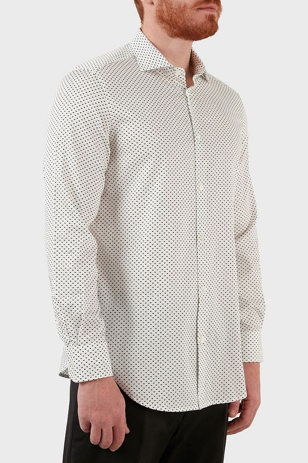 Pamuklu Desenli Regular Fit Gömlek Erkek Gömlek 3l1c86 1npbz F133 - 5