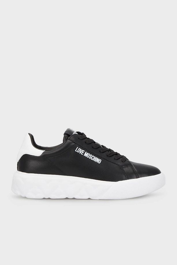 Logolu Kalın Tabanlı Deri Sneaker Ayakkabı  AYAKKABI JA15034G1IIA100A - 1