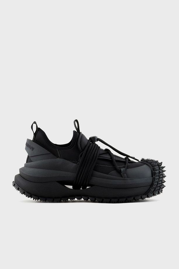 Logolu Kalın Tabanlı Sneaker Ayakkabı Erkek AYAKKABI X4X653 XR083 00002 - 1