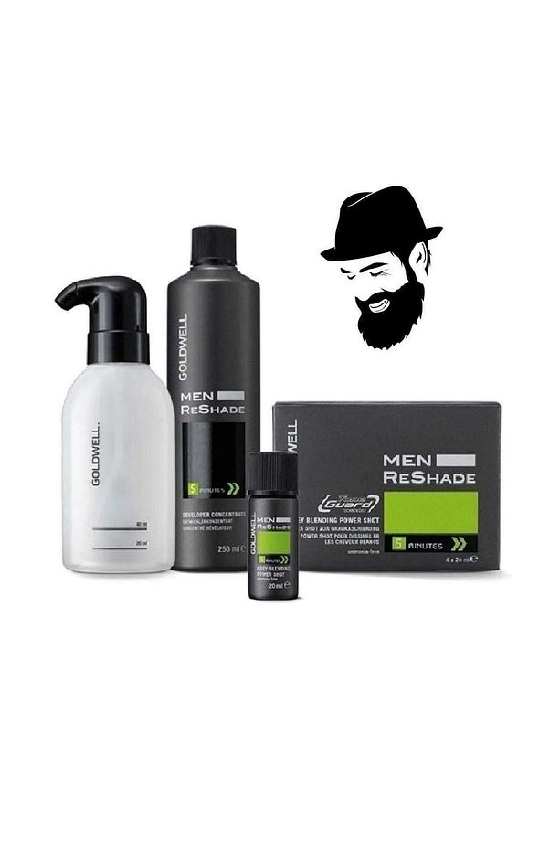 6ca Men Reshade 4x20ml + Developer Oxidant 250ml - 1