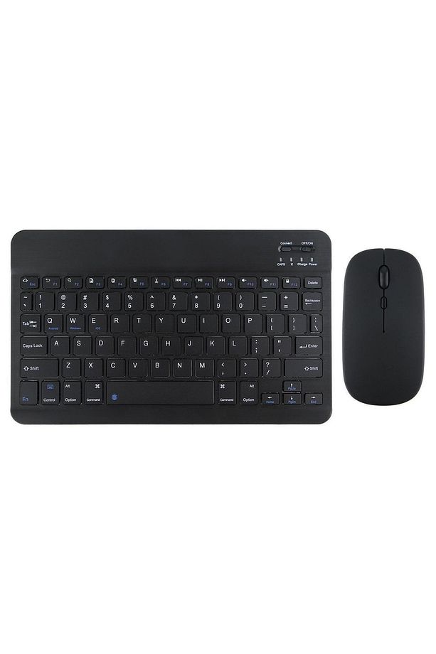 Tüm Cihazlara Uyumlu Akıllı Taşınabilir Şarj Edilebilir Kablosuz Bluetooth Klavye + Mause - 2