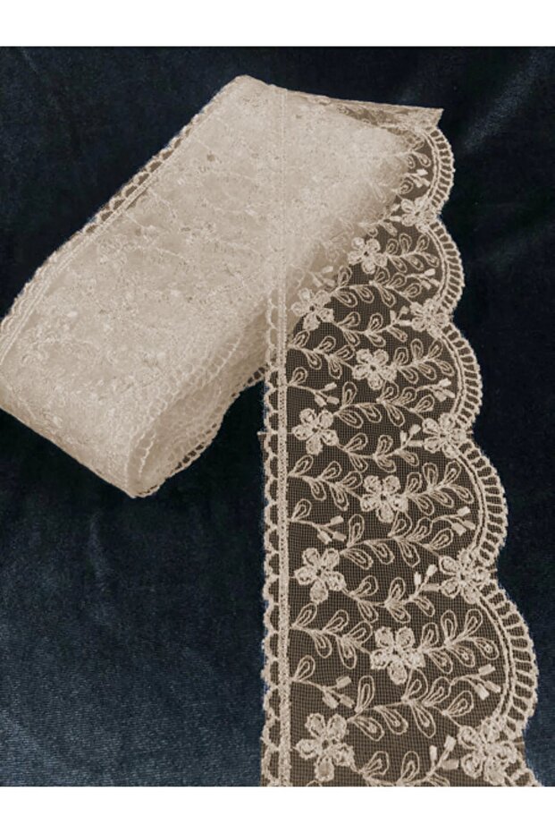 Guipure, Brown Lace Wide Guipure 1 Roll (14.5 Meters)