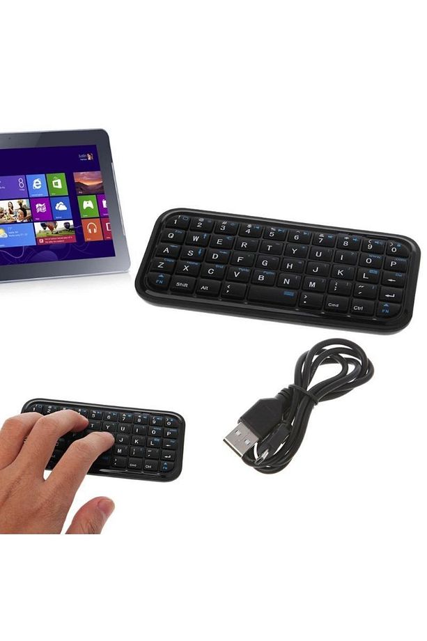 Taşınabilir Cep Mini Kablosuz Bluetooth Klavye Tablet Dizüstü Bilgisayar Ios Windows Android Desteği - 5