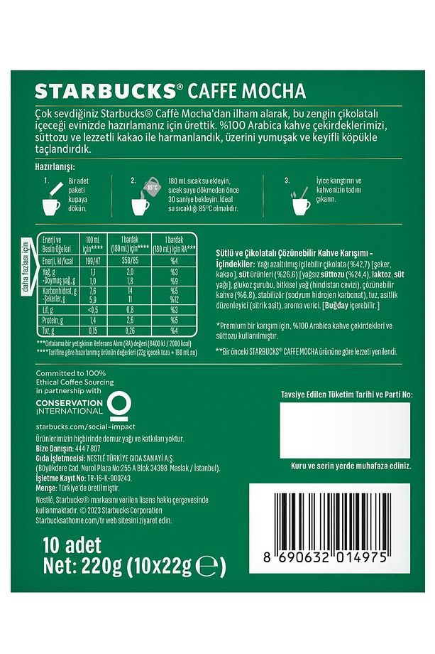Caffe Mocha Premium Kahve Karışımı 22 gr x 40 Adet - 3