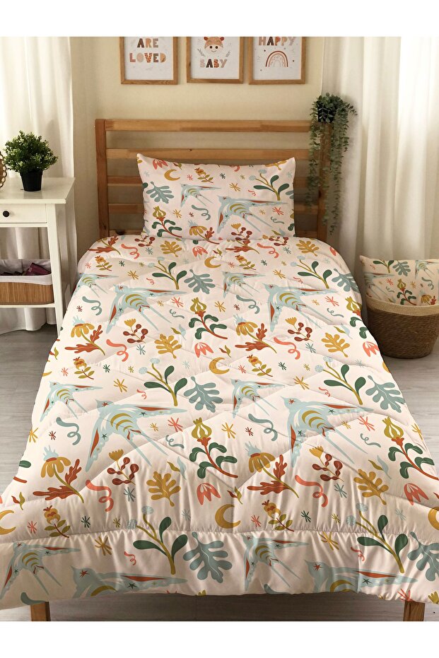 Double Sided Patterned Quilted Quilt - Single Sleeping Set-Without Baddle - 1