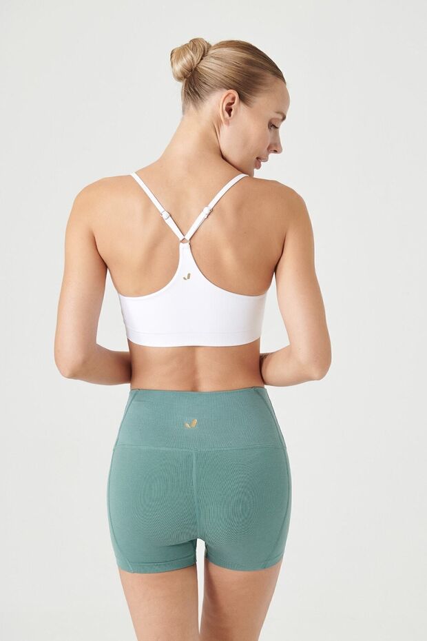 حمالة صدر بحزام رفيع قابل للتعديل باللون الأبيض من باين - 3