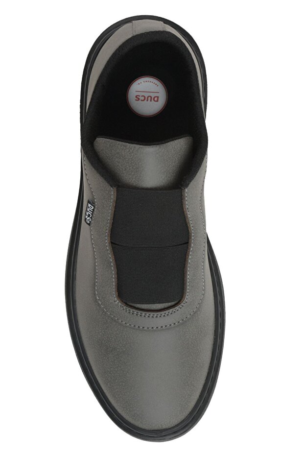 Unisex Vegan Leather Walking Shoes - Light and Comfortable, Anthracite St Sneaker