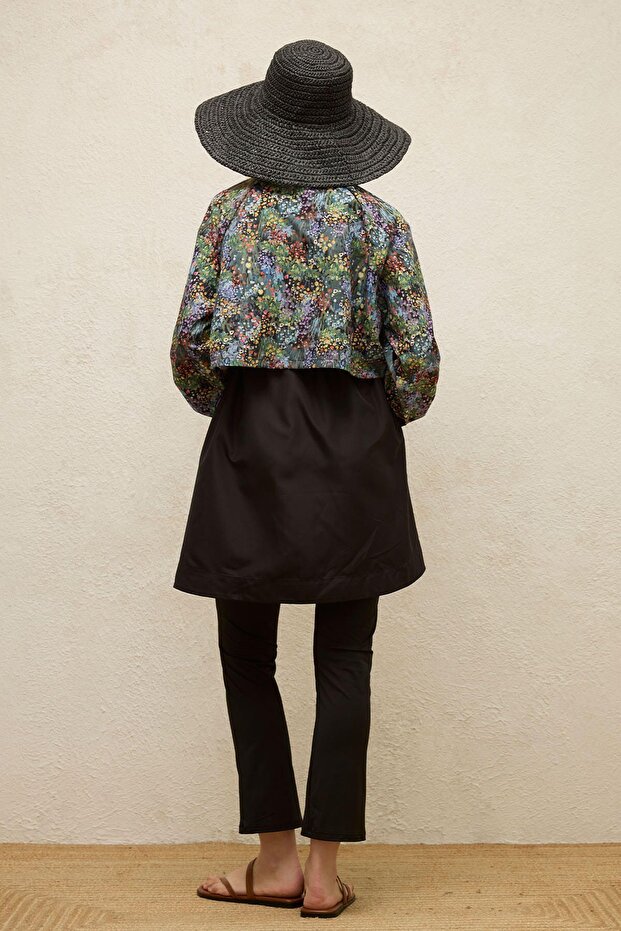 3 részes Saw Shear fürdőruha szett széldzsekivel - apró virág - 6