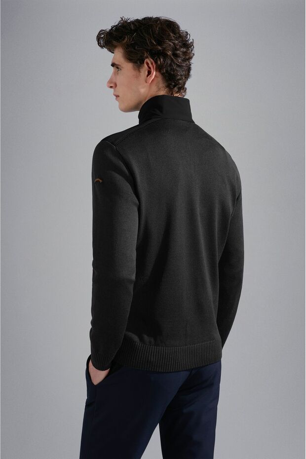 MEN'S ZIPPED PULLOVER C.W. WOOL - 2