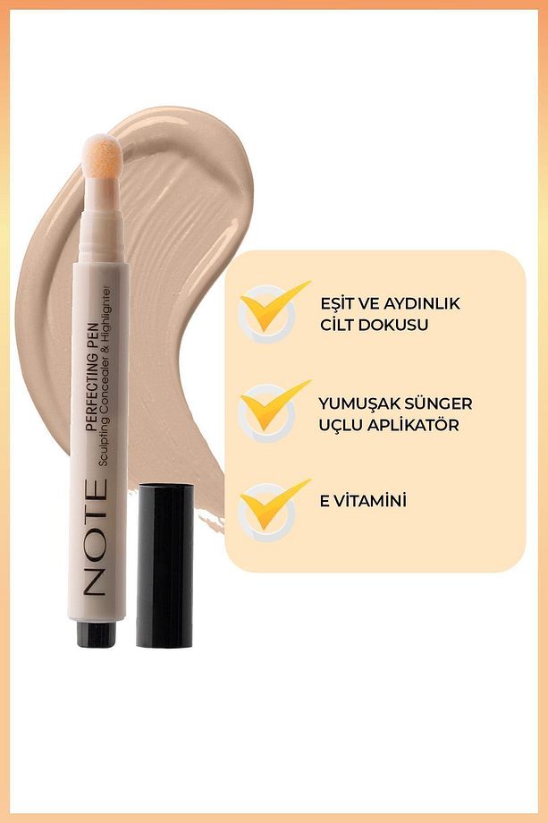 Perfecting Pen Aydınlatıcı Etkili Kalem Göz Altı Kapatıcısı - 03 Light Beige - 2