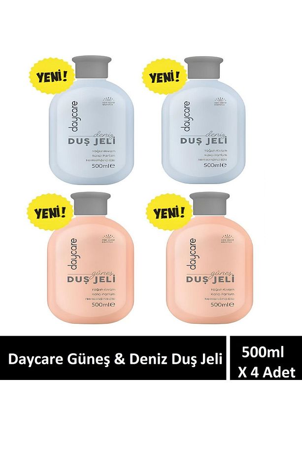 Nemlendirici etkili yoğun kıvamlı duş jeli güneş ve deniz 500 ml X 4 Adet - 1