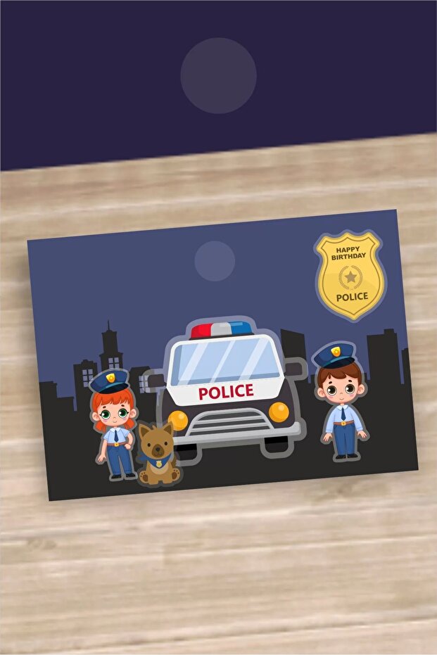 Police Themed Placemat 8 Pack A4