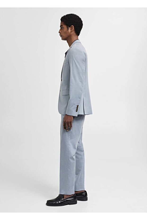 Streç kumaştan süper dar kesim blazer ceket - 5