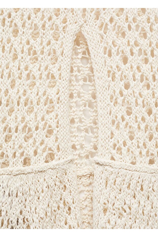 Yırtmaçlı kroşe etek - 8