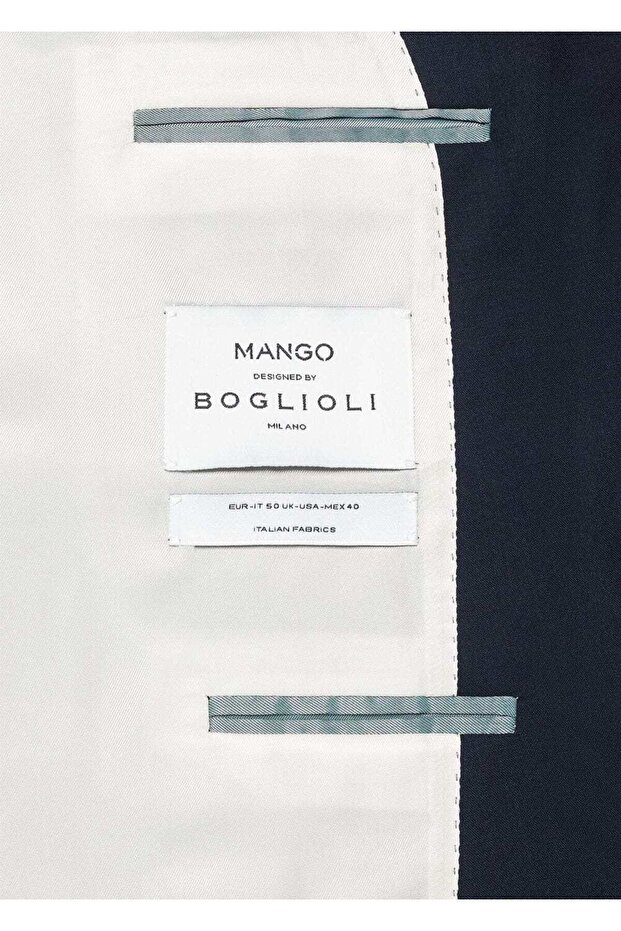 100% Unprocessed Wool Slim-Fit Blazer Jacket - 7