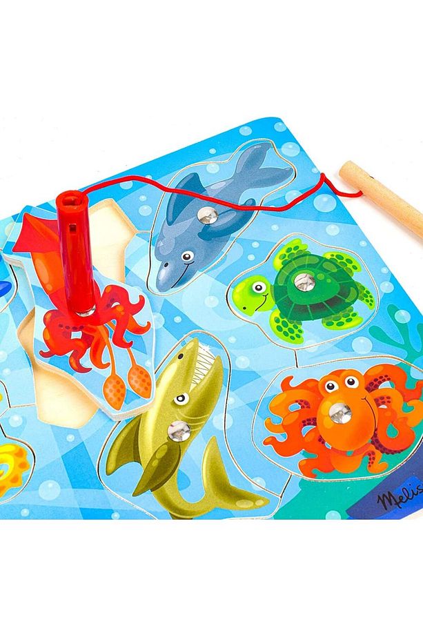 Melissa And Doug Ahşap Mıknatıslı Balık Tutma - 1