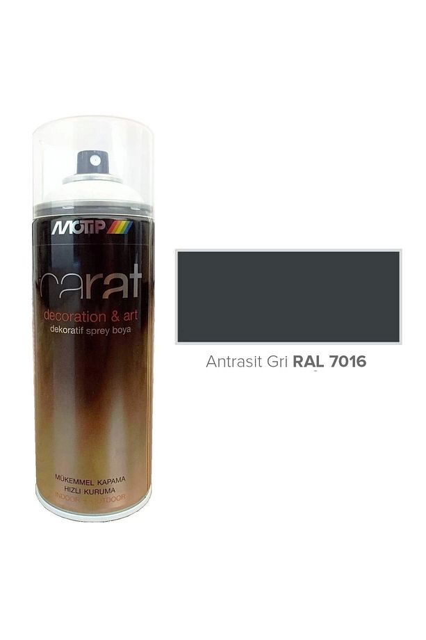 Carat Parlak Antrasit Gri Sprey Boya 400 ml. Ral 7016 - 1